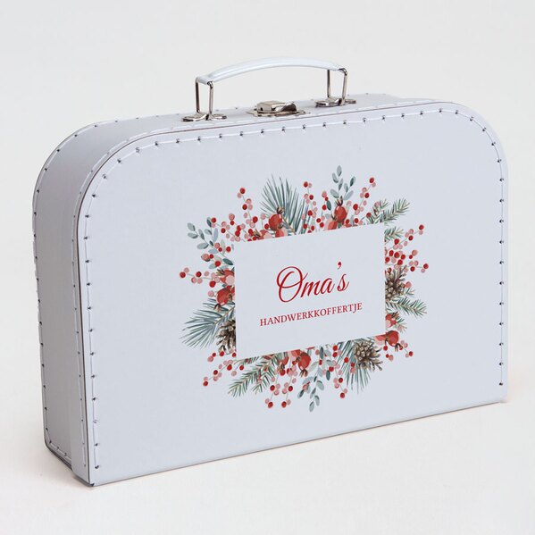wit koffertje met kersttakjes TA14949-2100001-03 1