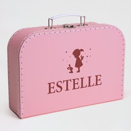 roze koffertje met naam en silhouet meisje TA14949-2100016-03 1
