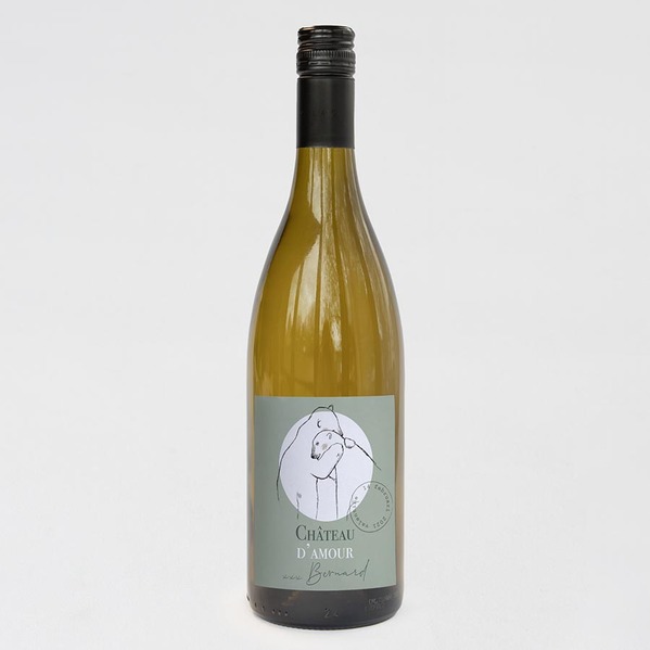 kwaliteitsvolle witte natuurwijn met gepersonaliseerd etiket met knuffelberen TA14990-2100002-03 1