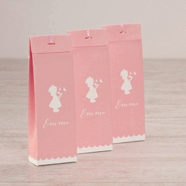 roze doopsuiker doosje met silhouet meisje TA1575-1600025-03 1