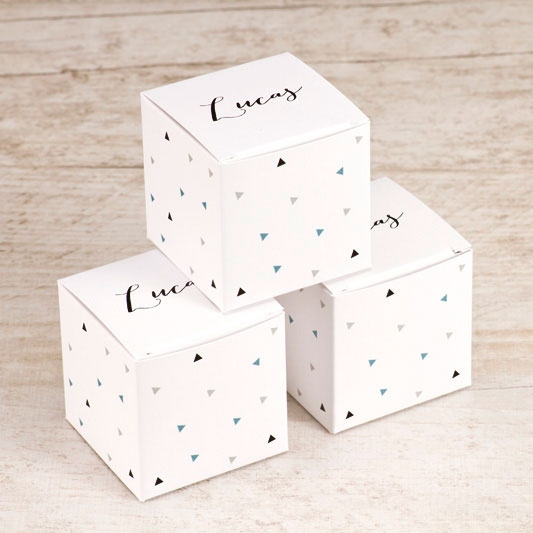 wit kubus doopsuiker doosje met driehoekjes TA1575-1700013-03 1
