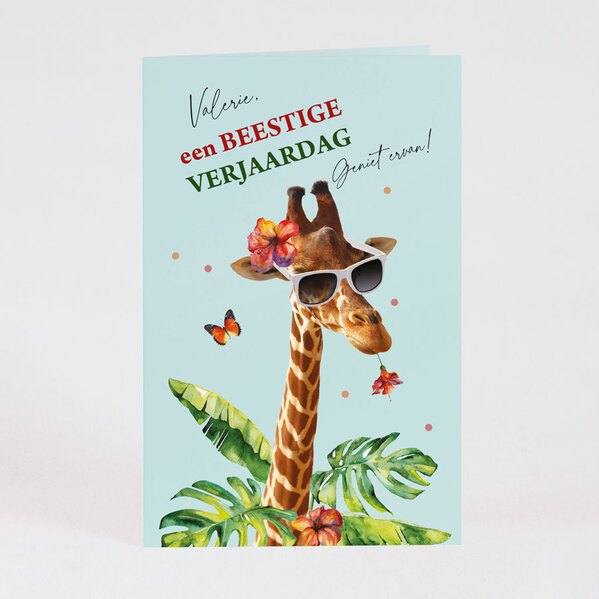 grappige verjaardagskaart met giraf TA1620-2300043-03 1