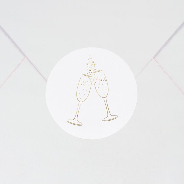 sticker autocollant mariage coupes de champagne TA171-112-02 1