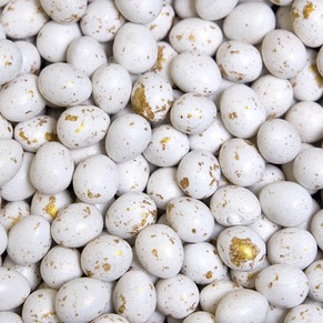 Dragées ovales mariage marbrées or 1 kg (± 425 ex)