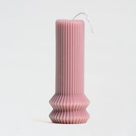 geribbelde kaars blush pink TA282-306-03 1