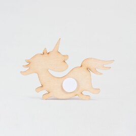 houten opplakmotief in de vorm van een unicorn TA459-014-03 2