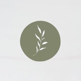 sticker communion vert et feuillage TA471-159-02 2