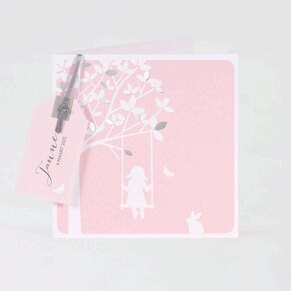 roze-geboortekaartje-met-silhouet-meisje-buromac-507037-TA507-037-03-1