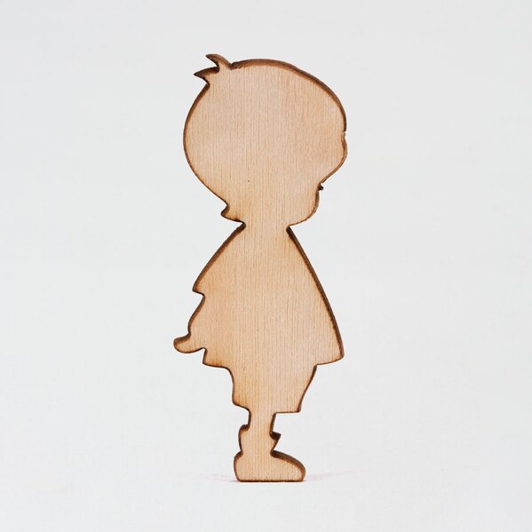 houten figuurtje silhouet jongetje TA551-001-03 1