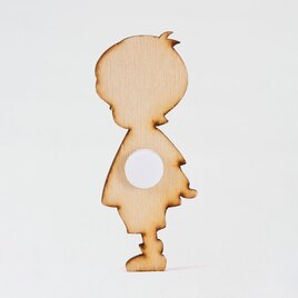 houten figuurtje silhouet jongetje TA551-001-03 2