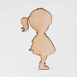 houten figuurtje silhouet meisje TA551-002-03 1