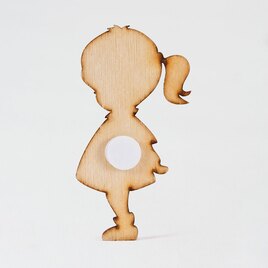 houten figuurtje silhouet meisje TA551-002-03 2