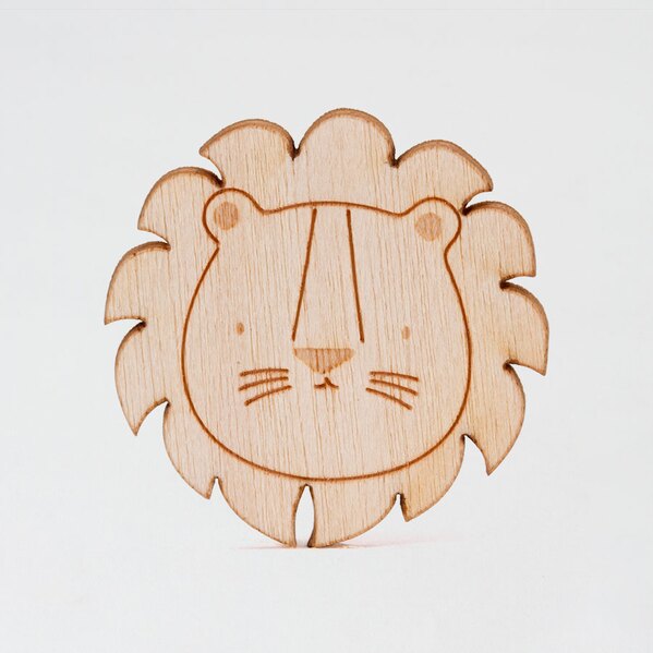 motif en bois lion TA551-005-02 1