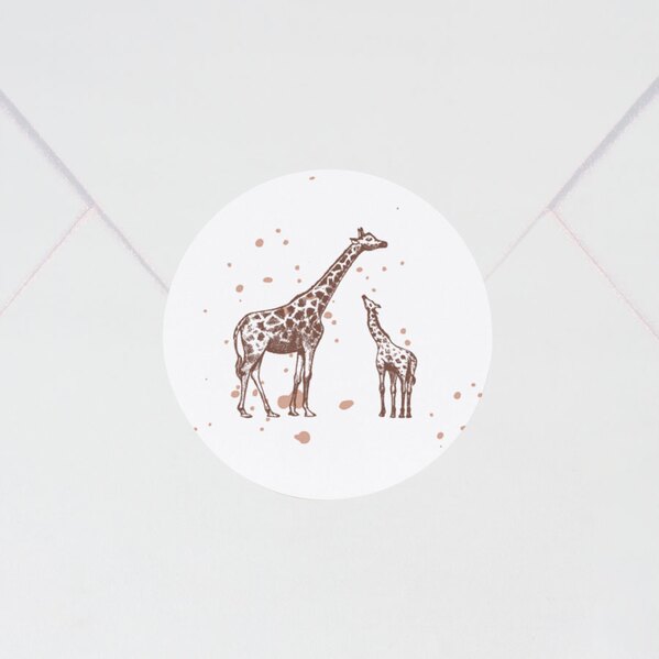 sticker naissance girafes elegantes 3 7 cm TA571-119-02 1