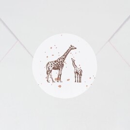 sticker naissance girafes elegantes 3 7 cm TA571-119-02 2