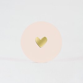 sticker naissance petit coeur dore 3 7 cm TA571-123-02 2