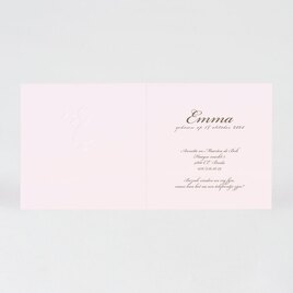 lief roze kaartje met silhouet meisje en strikje buromac 584092 TA584-092-03 2