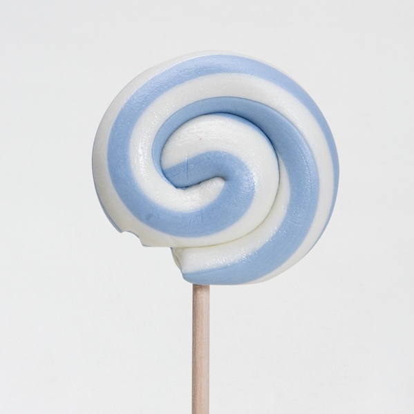 artisanale lolly wit met lichtblauwe strepen TA783-515-03 1