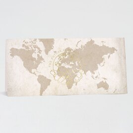 zakelijke kerstkaart met wereldkaart en goudfolie TA863-071-03 1