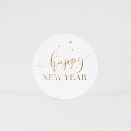 sticker autocollant voeux happy new year etoile TA871-101-02 2