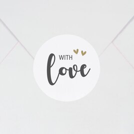 sticker autocollant voeux with love TA871-137-02 1